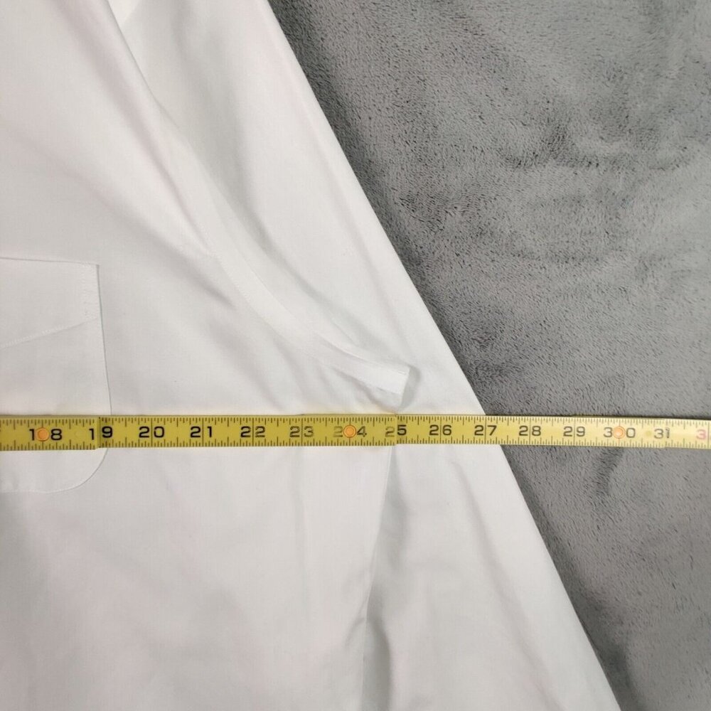 Brooks Brothers Dress Shirt Adult 17.5 4/5 XL 2XL White Button Up Regent Men - Picture 5 of 10
